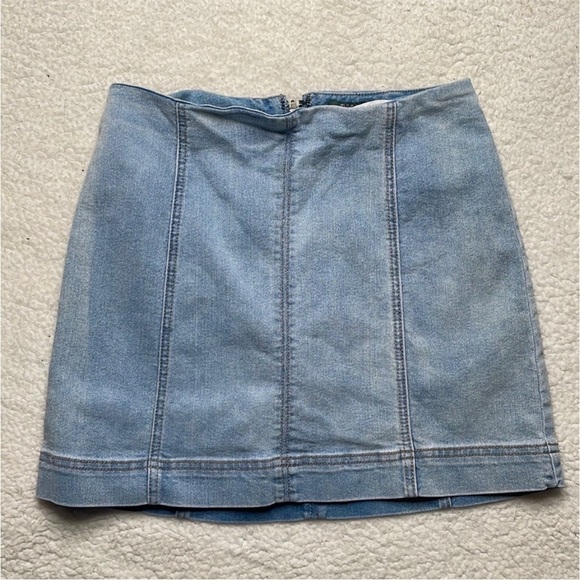 Wild Fable Stretch Denim Skirt Mini Y2k 90s Size 6 In style Beach Vacation - Picture 5 of 7